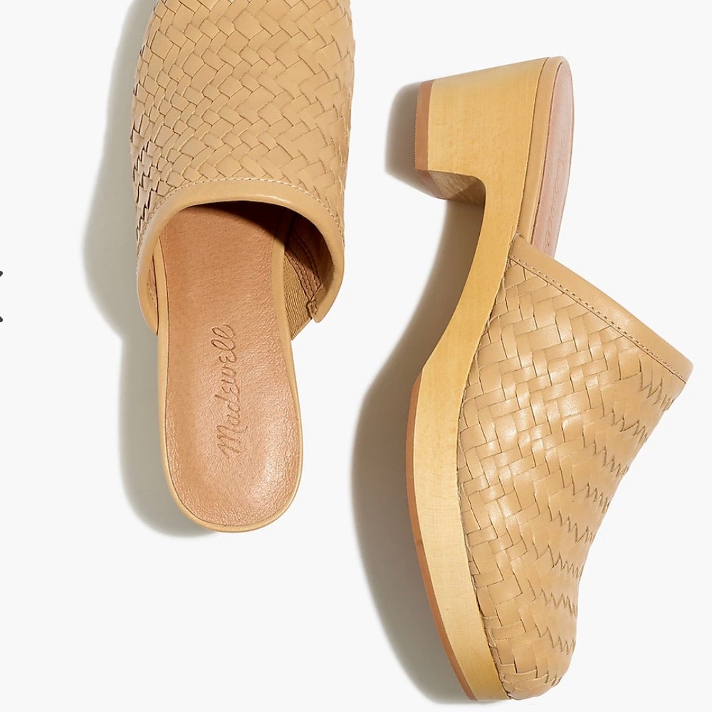 Madewell Clogs in Woven Leather